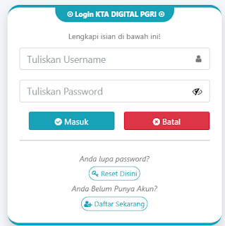 Register PGRI Intanjaya - Persatuan Guru Republik Indonesia Cabang Kabupaten Intanjaya